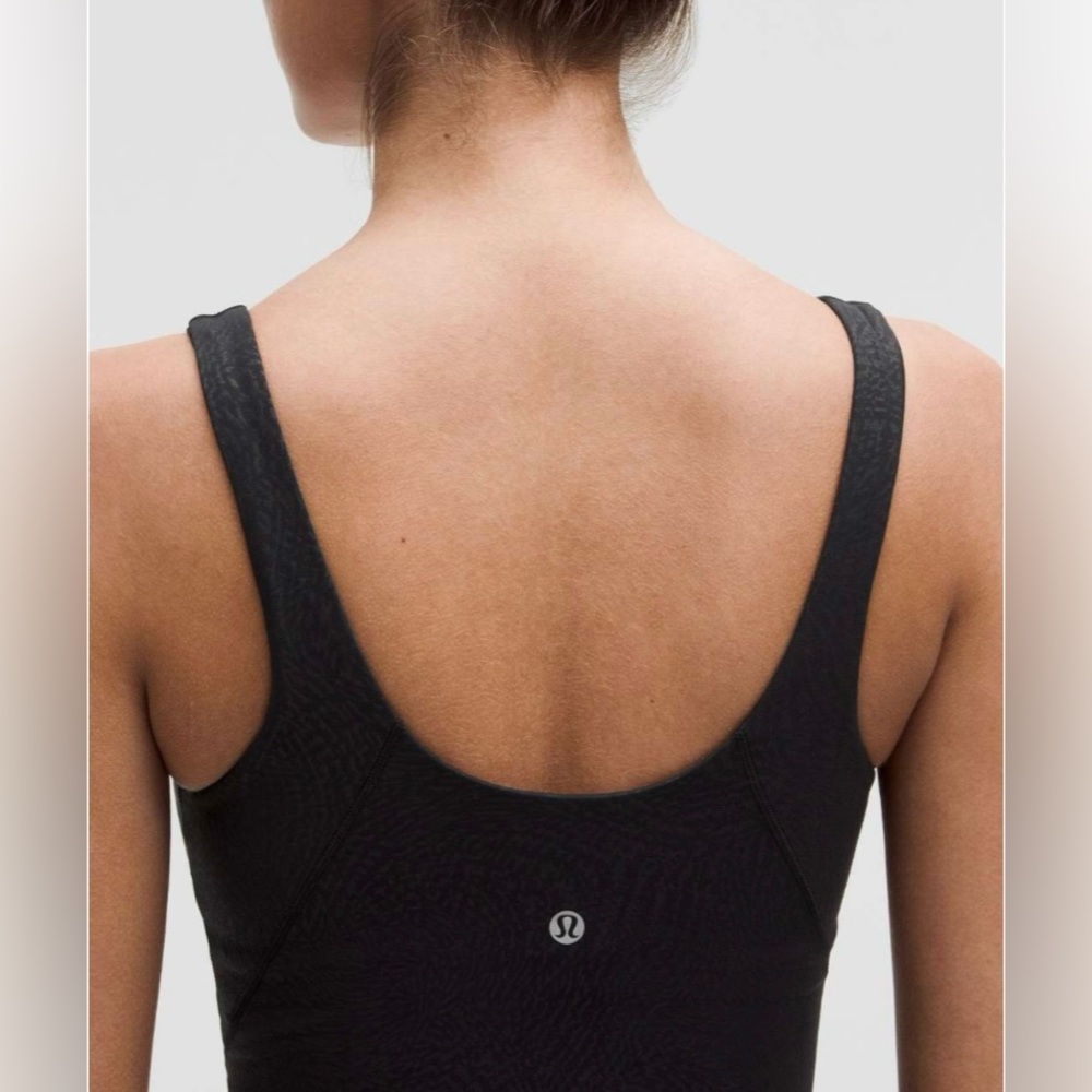 NWT Lululemon Align Tank Top Light Support A/B Cup Size 4 Ripple emboss Black - Picture 4 of 12
